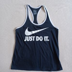 Nike Logo Black and White trim Tank Top